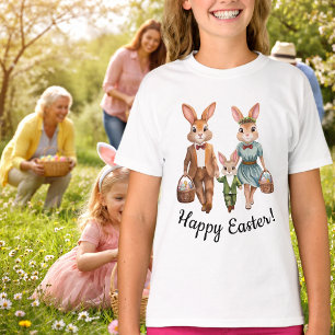 Paas Konijn Familie Op zoek naar Eieren T-shirt