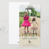 Paas Konijn Fotokaart Feestdagenkaart (Voorkant / Achterkant)