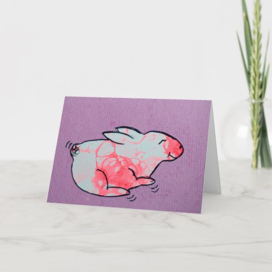 Paas Konijn Framebare Kunstkaart Kaart (Voorkant)