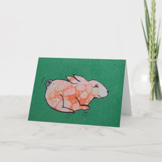 Paas Konijn Framebare Kunstkaart Kaart (Voorkant)