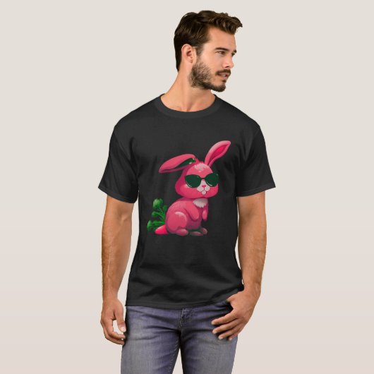 Paas Konijn Gezichten koele Paas Konijn Konijnen   T-shirt (Voorkant volledig)