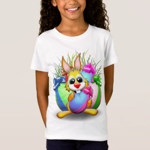 Paas Konijn Grappig en Aardig Karakter Bijt in een T-shirt