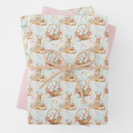 Paas Konijn Inpakpapier Collectie Vel