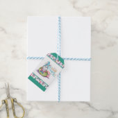 Paas Konijn Kabouters Cadeaulabel (Met Touw)