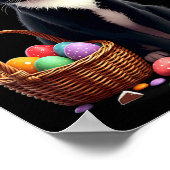 Paas Konijn Kat Ei Sket  Poster (Hoek)