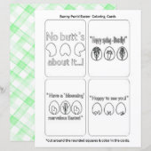 Paas Konijn "Kleur je Eigen" Briefpapier Set (Voorkant / Achterkant)