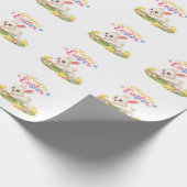 Paas Konijn Knutsel Stickers Cadeaupapier (Hoek)