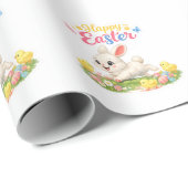 Paas Konijn Knutsel Stickers Cadeaupapier (Rol Hoek)