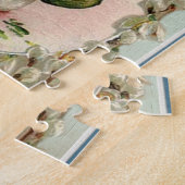 Paas Konijn Lente Vintage Legpuzzel (Zijkant)