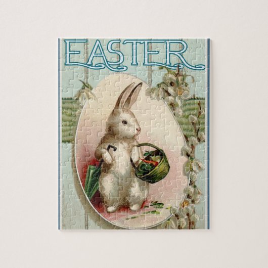 Paas Konijn Lente Vintage Legpuzzel (Verticaal)