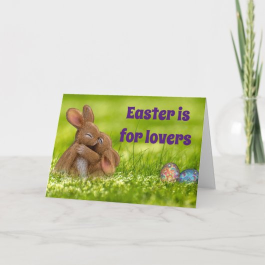 Paas Konijn Liefhebbers Kaart (Voorkant)