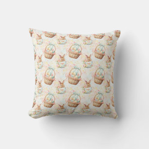 Paas Konijn Naadloos Stof – Pastel Cute Konijn Kussen