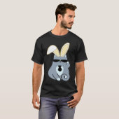 Paas Konijn Oren Hipster Meme Kat T-shirt (Voorkant volledig)