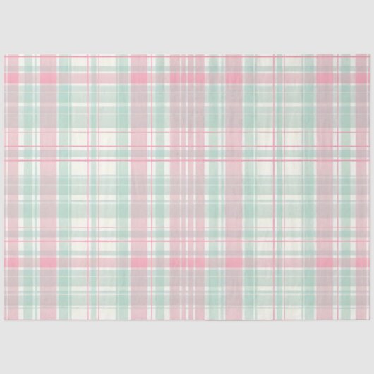 Paas Konijn Plaid Serie Ontwerp #14 Tissuepapier (Voorkant)