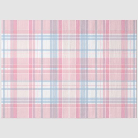 Paas Konijn Plaid Serie Ontwerp #5 Tissuepapier (Voorkant)