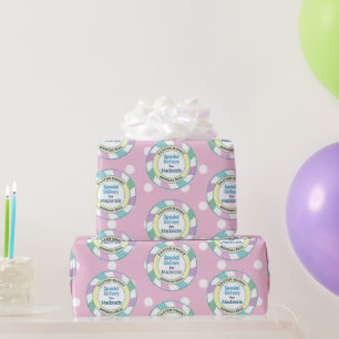 Paas Konijn Speciale Levering Roze Stippen Cadeaupapier
