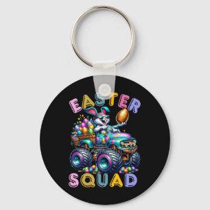 Paas Konijn Squad Humor Eierjacht Dag Sleutelhanger