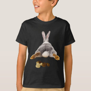 Paas konijn staart grappige poep jelly beans t-shirt