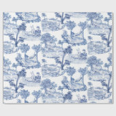 Paas Konijn Toile Cadeaupapier (Vlak)