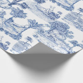 Paas Konijn Toile Cadeaupapier (Hoek)