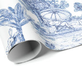 Paas Konijn Toile Cadeaupapier (Rol Hoek)
