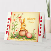 Paas  Konijn Vakantie Collectie Kaart (Voorkant)