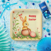 Paas  Konijn Vakantie Collectie Papieren Bordje (Feest)