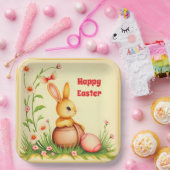Paas  Konijn Vakantie Collectie Papieren Bordje (Feest)