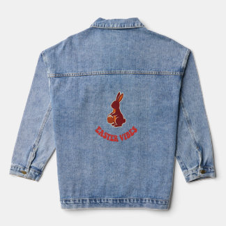 Paas Konijn Vintage T-Shirt – Paas Vibes Retro Denim Jacket