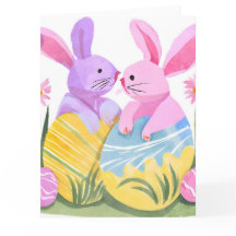 Paas Konijnen | Pastel Waterverf