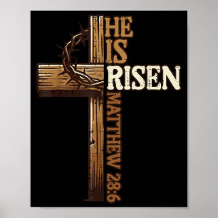 Paas Kruis Opstanding Jezus Christelijke Mannen Vr Poster