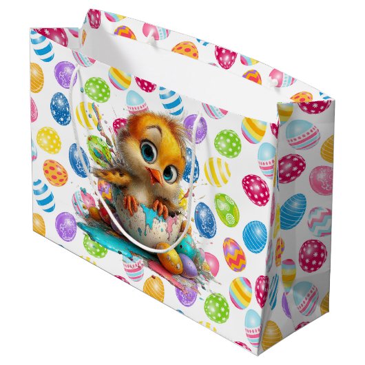 Paas Kuiken Ei Artiest  Groot Cadeauzakje (Achterkant Gekanteld)