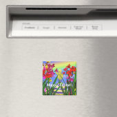 Paas Kuiken en Bloemen Magneet (Insitu (Vaatwasser))