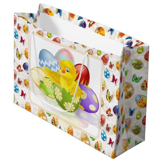 Paas Kuiken Groot Cadeauzakje (Voorkant Gekanteld)