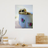 Paas Kuiken in Beker Poster (Keuken)