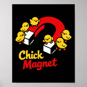 Paas Kuiken Magneet Grappige Kip Graficus Poster