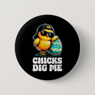 Paas Kuikens Graven Me Voor Peuters Jongens Tiener Ronde Button 5,7 Cm