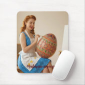 Paas Kunst Studio Vintage Retro Muismat (Met muis)