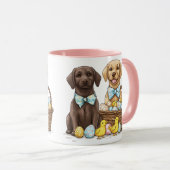 Paas Labrador Retriever Honden Mok (Voorkant rechts)