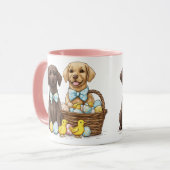 Paas Labrador Retriever Honden Mok (Voorkant links)