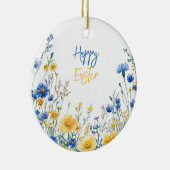 Paas lente bloemen keramisch ornament (Rechts)