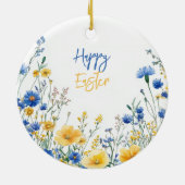 Paas lente bloemen keramisch ornament (Achterkant)