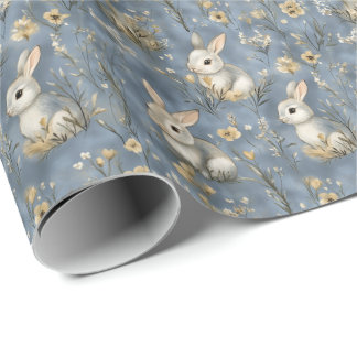 Paas lente konijn cadeaupapier