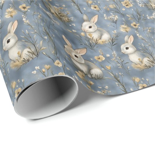Paas lente konijn cadeaupapier (Rol Hoek)