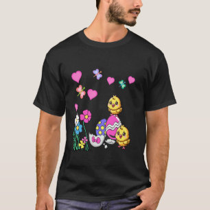 Paas lente kuiken Paaseieren Bloemen Kinderen C T-shirt