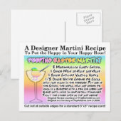 Paas Marshmallow Martini Recept Briefkaart (Voorkant / Achterkant)