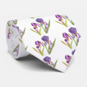 Paas Paarse Iris Stropdas (Opgerold)