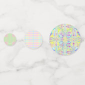 Paas pastel feestpapierconfetti confetti (Achterkanten)