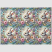 Paas Pastel Vlinders Konijn Decoupage  Tissuepapier (Voorkant)
