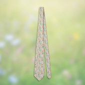 Paas Patchwork Pastel Konijnen Eieren en Gingham Stropdas